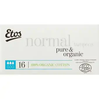 Etos Etos Tampons Pure & Organic Normaal aanbieding