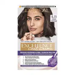 Etos L'Oréal Paris Excellence Cool Creams Permanente Haarverf 5.11 Ultra Ash Lichtbruin aanbieding