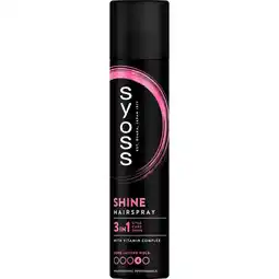 Etos Syoss Shine Hold Haarspray 300 ML aanbieding