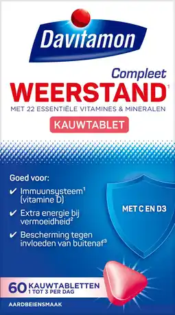 Etos Davitamon Kauw Aardbei 60 NL aanbieding