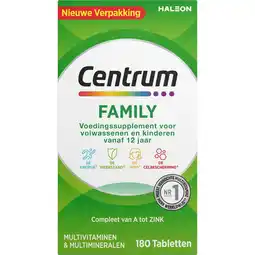 Etos Centrum Family Multivitaminen Tabletten 180 stuks aanbieding