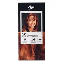 Etos Etos Permanente Haarkleuring 7.34 goud koperblond aanbieding