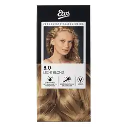 Etos Etos Permanente Haarkleuring 8.0 lichtblond aanbieding
