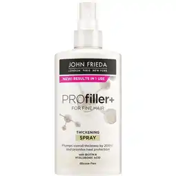 Etos John Frieda PROfiller+ Thickening Spray aanbieding