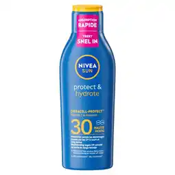 Etos NIVEA SUN Zonnebrand Protect & Hydrate Zonnemelk SPF 30 200 ML aanbieding