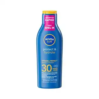 Etos NIVEA SUN Zonnebrand Protect & Hydrate Zonnemelk SPF 30 200 ML aanbieding