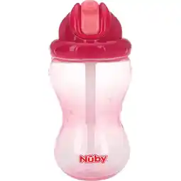 Etos Nûby Flip-It Rietjesbeker Roze 12+ m 355 ML aanbieding