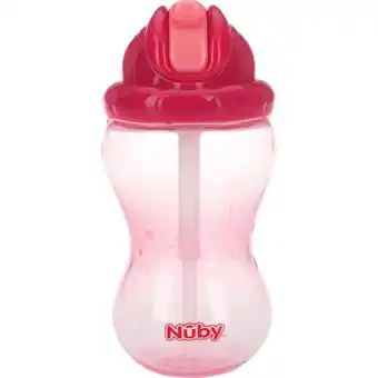 Etos Nûby Flip-It Rietjesbeker Roze 12+ m 355 ML aanbieding