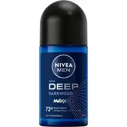Etos NIVEA MEN Deep Dark Wood Deodorant Roller 50 ML aanbieding