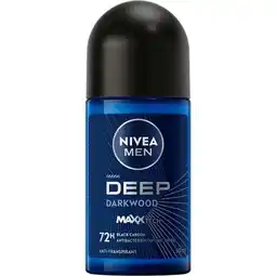 Etos NIVEA MEN Deep Dark Wood Deodorant Roller 50 ML aanbieding