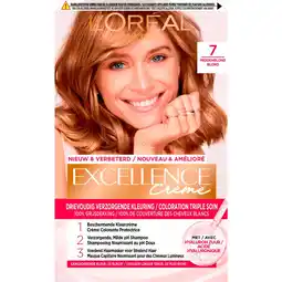 Etos L'Oréal Paris Excellence Crème Permanente Haarverf 7 Middenblond aanbieding