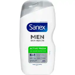 Etos Sanex Men Active Fresh Douchegel 400 ML aanbieding