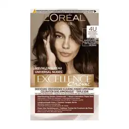Etos L'Oréal Paris Excellence Universal Nudes Permanente Haarverf 4U Middenbruin aanbieding