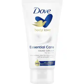 Etos Dove Body Love Essential Care Handcrème 75 ML aanbieding