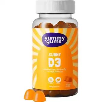 Etos Yummygum Sunny D3 Suikervrij 60 stuks aanbieding