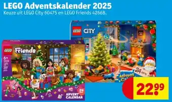 Kruidvat LEGO Adventskalender 2025 aanbieding