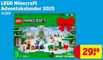 Kruidvat LEGO Minecraft Adventskalender 2025 aanbieding