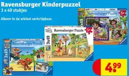 Kruidvat Ravensburger Kinderpuzzel aanbieding