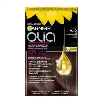 Etos Garnier Olia Permanente Haarverf 4.15 IJs-Kastanjebruin aanbieding