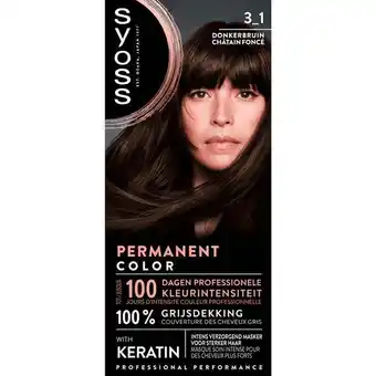Etos Syoss Haarverf 3-1 Donkerbruin aanbieding