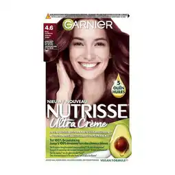 Etos Garnier Nutrisse Crème Permanente Haarverf 4.6 Diep Rood Middenbruin aanbieding