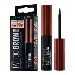 Etos Maybelline New York Tattoo Brow Peel-Off Gel 3 Dark Brown aanbieding