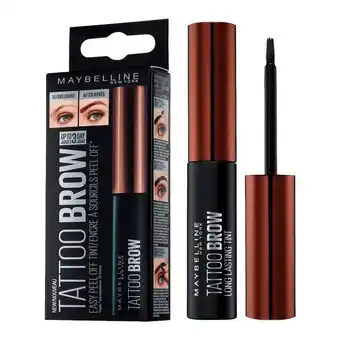 Etos Maybelline New York Tattoo Brow Peel-Off Gel 3 Dark Brown aanbieding