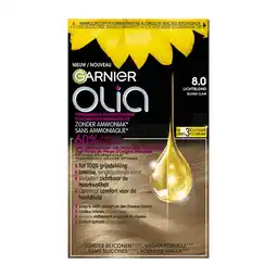 Etos Garnier Olia Permanente Haarverf 8.0 Licht Blond aanbieding