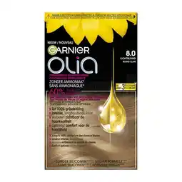 Etos Garnier Olia Permanente Haarverf 8.0 Licht Blond aanbieding