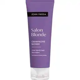 Etos John Frieda Salon Blonde Tone Perfecting Treatment Champagne Blonde 120 ML aanbieding