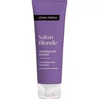 Etos John Frieda Salon Blonde Tone Perfecting Treatment Champagne Blonde 120 ML aanbieding
