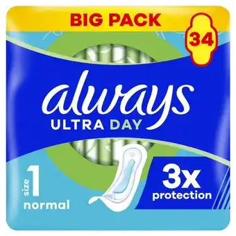 Etos ALWAYS ULTRA PADS NORM 34 - BP aanbieding