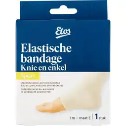 Etos Etos Sport Elastische bandage Knie en enkel Wit aanbieding