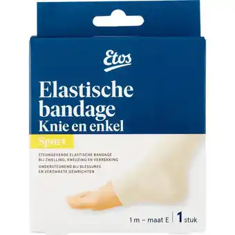 Etos Etos Sport Elastische bandage Knie en enkel Wit aanbieding