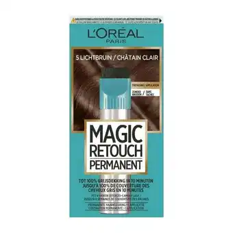 Etos L'Oréal Paris Magic Retouch Permanente Haarverf 5 Lichtbruin aanbieding