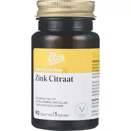 Etos Etos Zink Citraat 90 stuks aanbieding