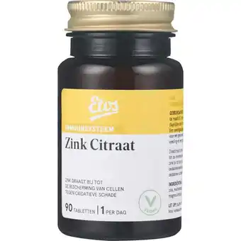 Etos Etos Zink Citraat 90 stuks aanbieding