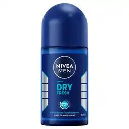 Etos NIVEA MEN Dry Fresh Deodorant Roller 50 ML aanbieding