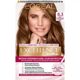 Etos L'Oréal Paris Excellence Crème Verzorgende Crèmekleuring 6.30 Donker Goudblond aanbieding