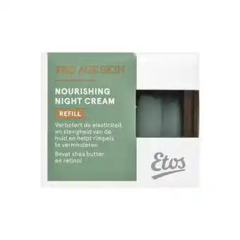 Etos Etos Pro Age Skin Nourishing Night Cream Refill 50 ML aanbieding