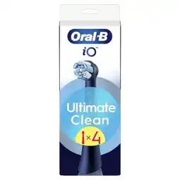 Etos Oral-B iO Ultimate Clean Opzetborstels Zwart 4 Stuks aanbieding