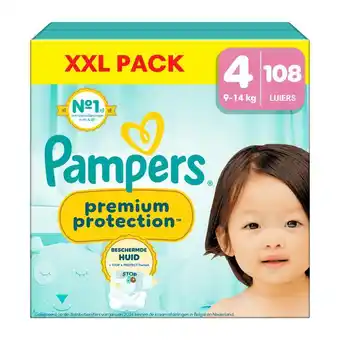 Etos Pampers Premium Protection XXL Pack Luiers Maat 4 9-14 KG 108 Stuks aanbieding