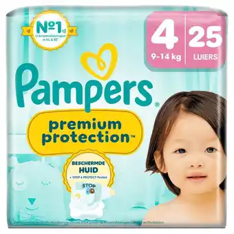 Etos Pampers Premium Protection Luiers Maat 4 9-14 KG 25 Stuks aanbieding