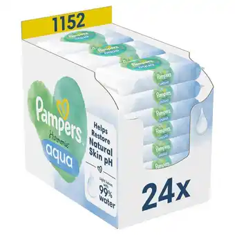 Etos Pampers Harmonie Aqua Billendoekjes 24x48 Stuks aanbieding