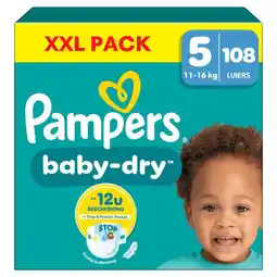 Etos Pampers Baby Dry XXL Pack Luiers Maat 5 11-16 KG 108 Stuks aanbieding