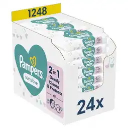 Etos Pampers Sensitive Billendoekjes 0% Plastic 24x52 Stuks aanbieding