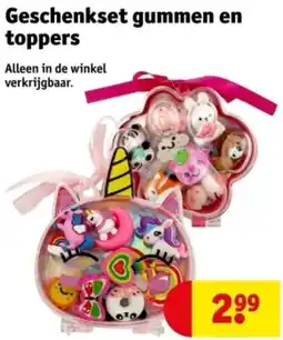 Kruidvat Geschenkset gummen en toppers aanbieding