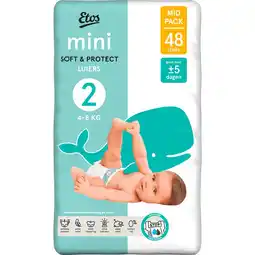 Etos Etos Luiers Mini Maat 2 4-8 kg Mid Pack 48 stuks aanbieding