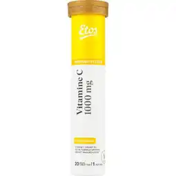 Etos Etos Vitamine C 1000 mg Bruistablet Citroen 20 stuks aanbieding
