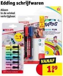 Kruidvat Edding schrijfwaren aanbieding